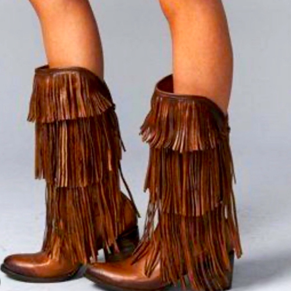 Freebird By Steven Ranger Distressed Fringe Boot Msrp $395